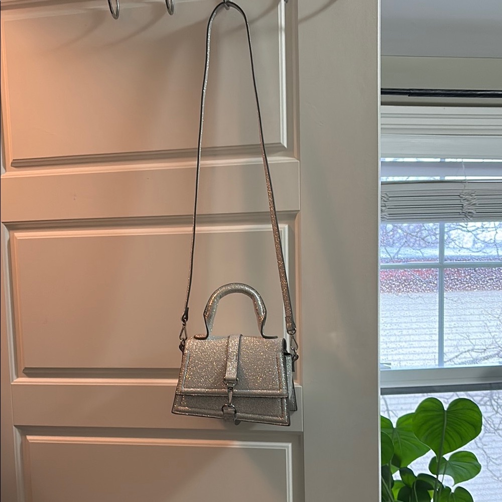 Elegant mini Silver Handbag